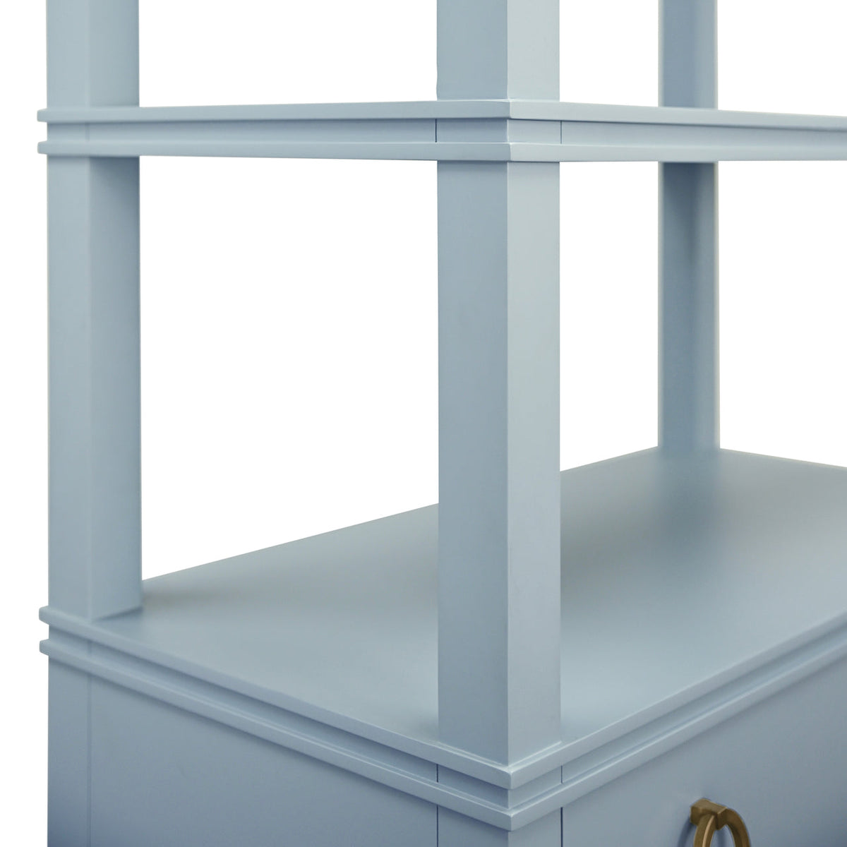 Worlds Away Brooke Light Blue Etagere at Fig Linens and Home - Detail 2
