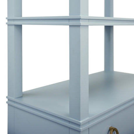 Worlds Away Brooke Light Blue Etagere at Fig Linens and Home - Detail 2