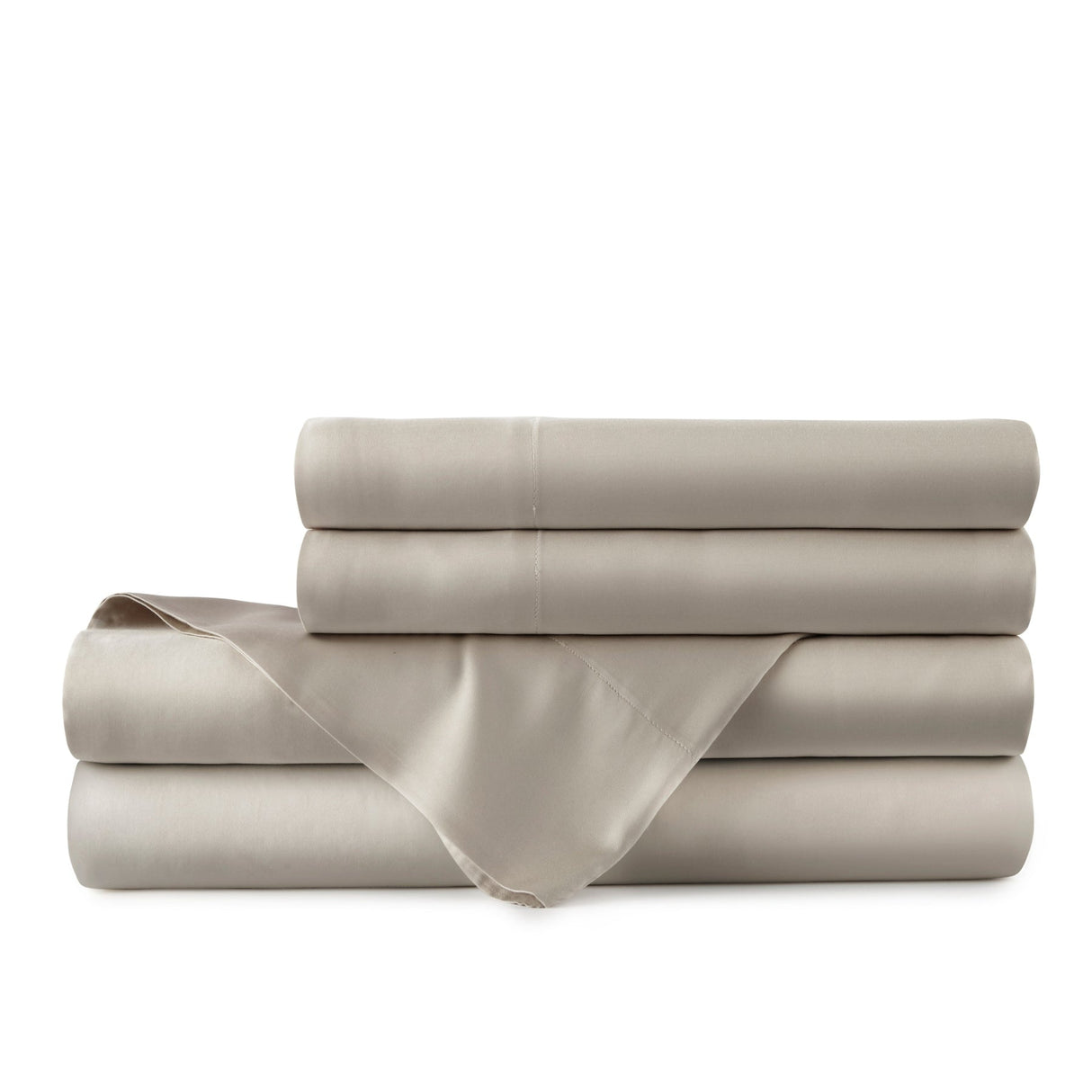 Urban Bamboo Sheet Set in Mushroom - Lili Alessandra Bedding at Fig Linens and Home