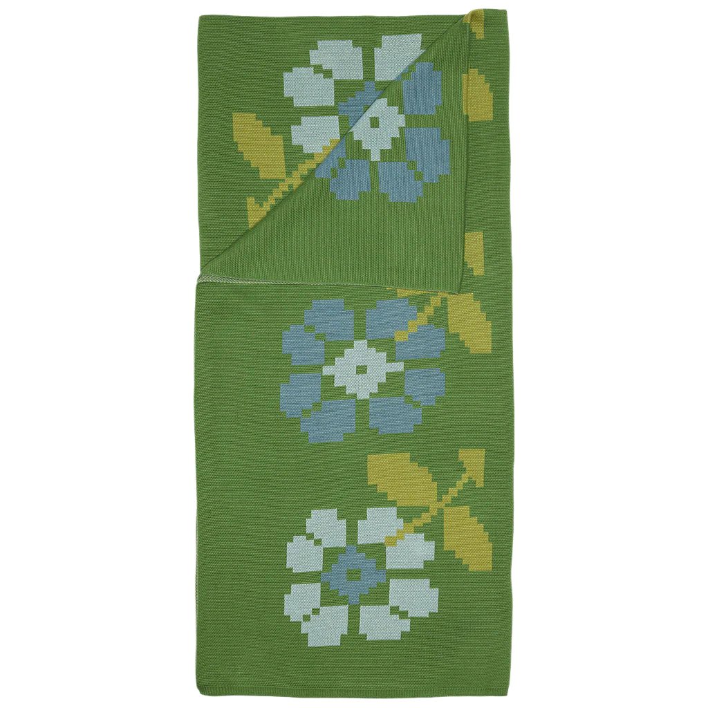 Banhi Sage Green Throw Blanket by John Robshaw at Fig Linens and Home 2