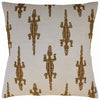 Baracoa Embroidery Brown - Throw Pillow by Ryan Studio