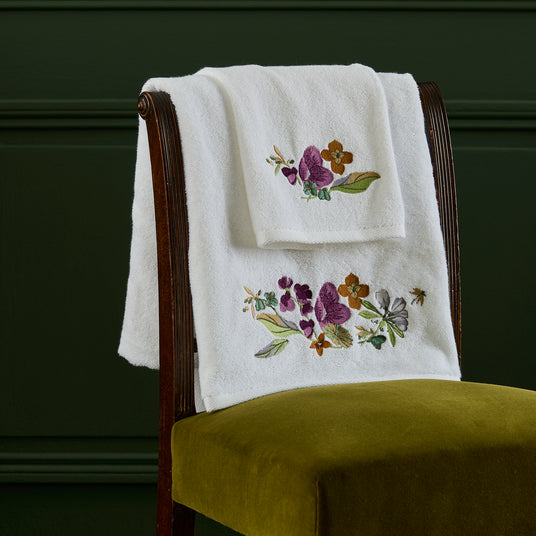 Fleurs Towels by Yves Delorme
