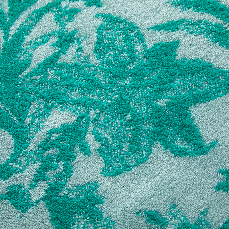 Yves Delorme Towels - Close-up view of Alcazar Jacquard Terrycloth Organic Towels Reverse