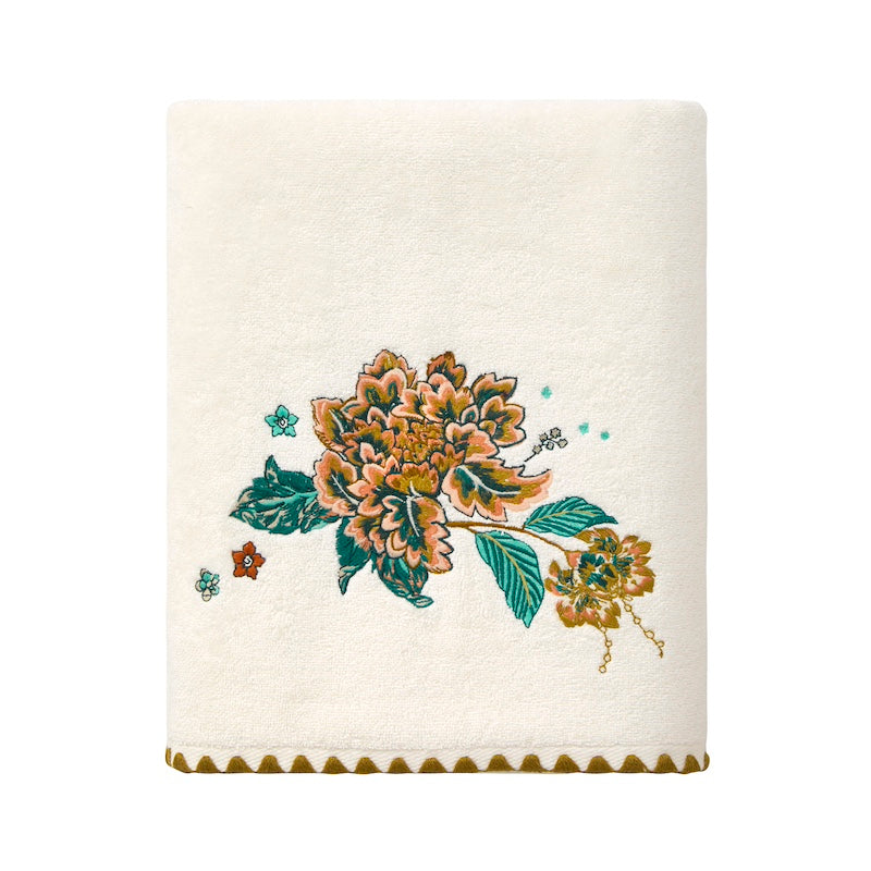Bath Towel - Yves Delorme Golestan Towels Terrycloth Cotton and Modal 