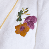 Fleurs Shawl Collar Bathrobe (Women's) by Yves Delorme