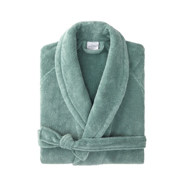 Folded vEtoile Fjord Unisex Robe by Yves Delorme at Fig Linens and Home