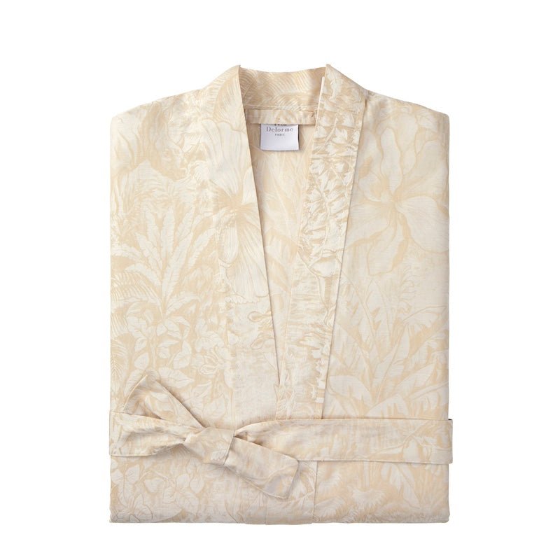 Bath Robe - Faune Organic Cotton Kimono | Yves Delorme Women's Robes - Folded View of Robe