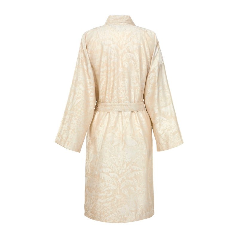 Bath Robe - Faune Organic Cotton Kimono | Yves Delorme Women's Robes - Back View of Robe