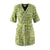 Bathrobe Short with Short Sleeves - Tropical Green Robes by Yves Delorme | Organic Cotton