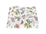 Baudin Butterfly Full/Queen Duvet Cover 90 x 96, 1" flange Pink | Matouk Schumacher at Fig Linens and Home