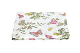 Baudin Butterfly Queen Fitted 17" pocket Pink | Matouk Schumacher at Fig Linens and Home