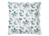 Baudin Butterfly Euro Sham 27 x 27, 1" flange Prussian Blue | Matouk Schumacher at Fig Linens and Home
