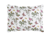 Baudin Butterfly Quilted Standard Sham 21 x 27, 1" flange Pink | Matouk Schumacher at Fig Linens and Home