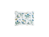Baudin Butterfly Quilted Boudoir Sham 12 x 16, 1" flange Prussian Blue | Matouk Schumacher at Fig Linens and Home