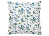 Baudin Butterfly Quilted Euro Sham 27 x 27, 1" flange Prussian Blue | Matouk Schumacher at Fig Linens and Home