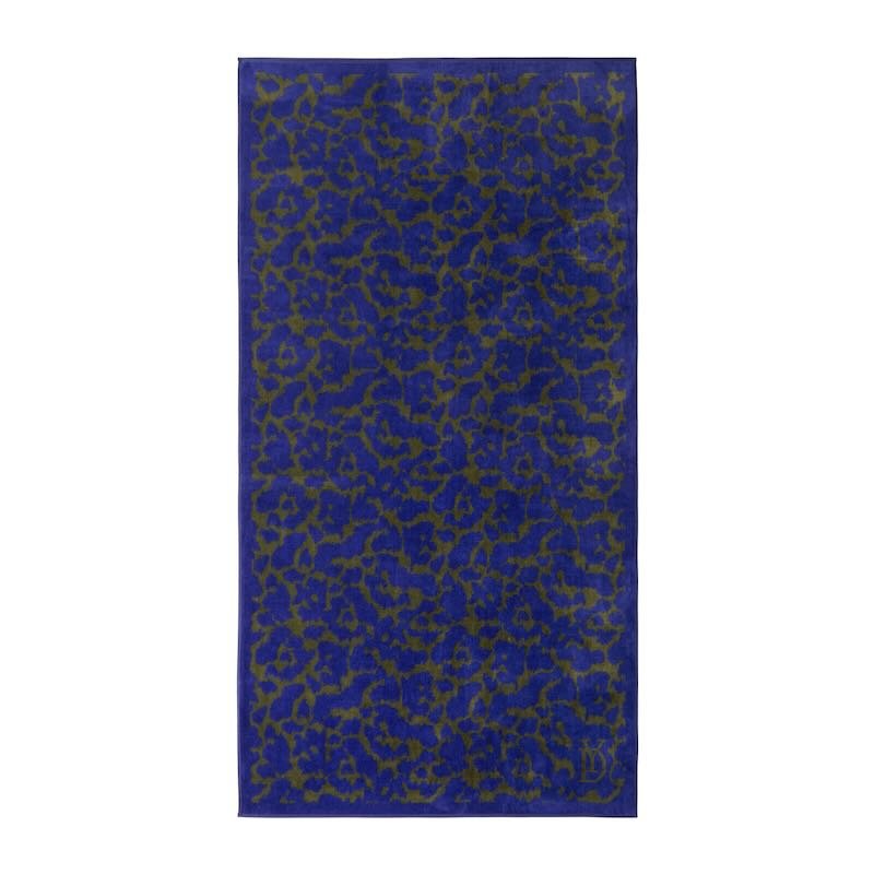 Jaguar Indigo Beach Towel by Yves Delorme at Fig Linens and Home
