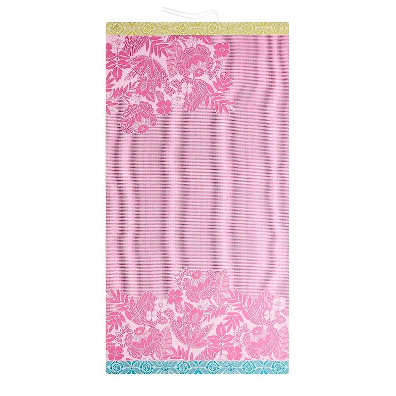 Le Jacquard Français Barbade pink beach towel by le jacquard français - beach towel 39" x 79" pink at FIG LINENS AND HOME - 1