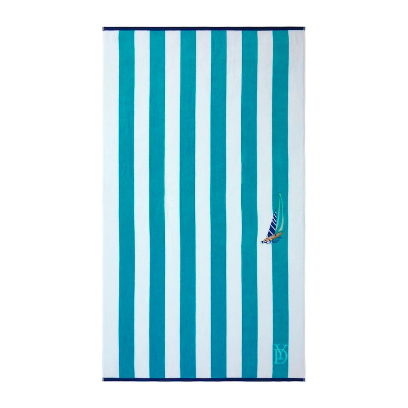 Yves Delorme Sailing Beach Towel | Luxurious Pool Towels at Fig Linens and Home