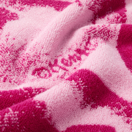 K Apple Pink Jacquard Beach Towel by Kenzo Paris