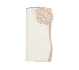 Beachcomber Napkins in White & Natural Set of 4 by Kim Seybert at Fig Linens and Home 1