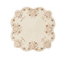 Beachcomber Placemat in Natural, Ivory & Gold Set of 2 by Kim Seybert at Fig Linens and Home 1