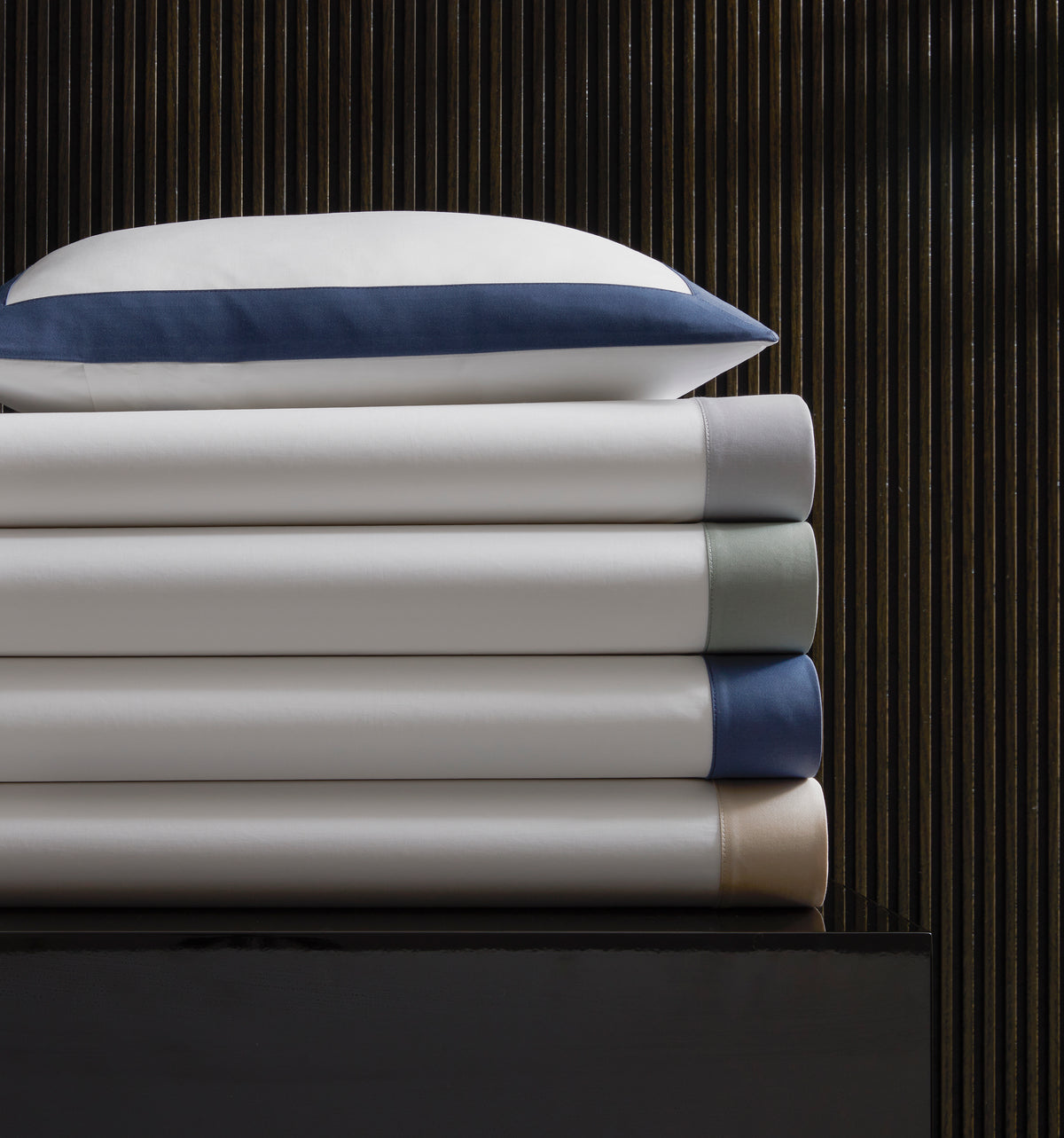 Emory Flat Sheet | Matouk at Fig Linens and Home Lifestyle View 3