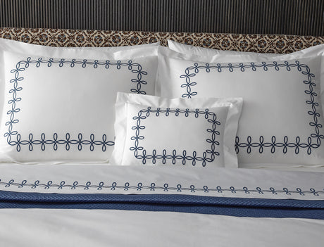 Gordian Knot Percale Bedding by Matouk at Fig Linens and Home - Pillow Shams View