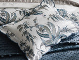 Boudoir Pillow Detail - Matouk Schumacher Apolline Mediterranean Bedding at Fig Linens and Home