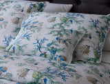 Pillow Shams on Bedding - Matouk Schumacher Del Tesoro Sea Blue at Fig Linens and Home
