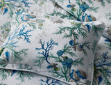 Pillow Shams Detail - Del Tesoro Sea Bedding by Matouk Schumacher at Fig Linens and Home