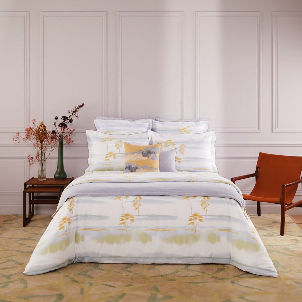 Yves Delorme Horizons Organic Bedding | Cotton Duvets and Bed Sheets at Fig Linens and Home

