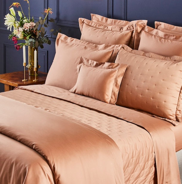 Coverlet - Yves Delorme Triomphe Sienna Quilted Coverlet at Fig Linens and Home