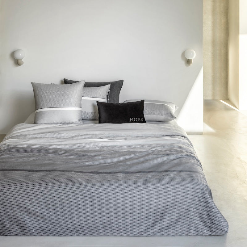 Bedding - Yves Delorme Alton Grey Bedding | Hugo Boss at Fig Linens and Home