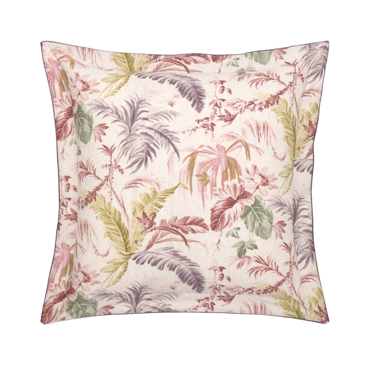 Euro Square Sham Front - Yves Delorme Fresque Bedding Organic Cotton at Fig Linens and Home