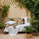 Capri Aqua Organic Bedding by Yves Delorme