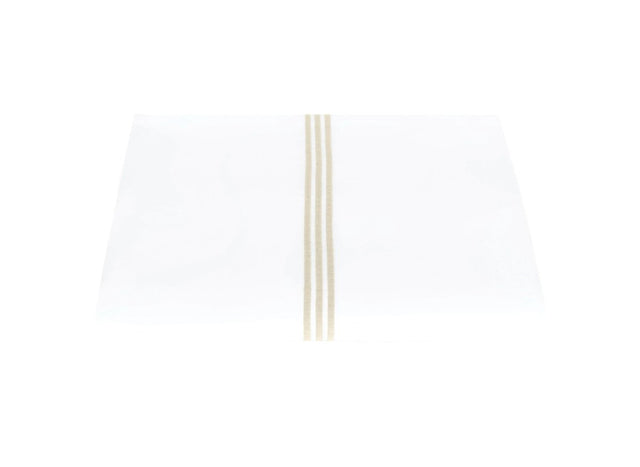 Matouk Bel Tempo King Duvet Cover 108 x 96, 3" flange Almond