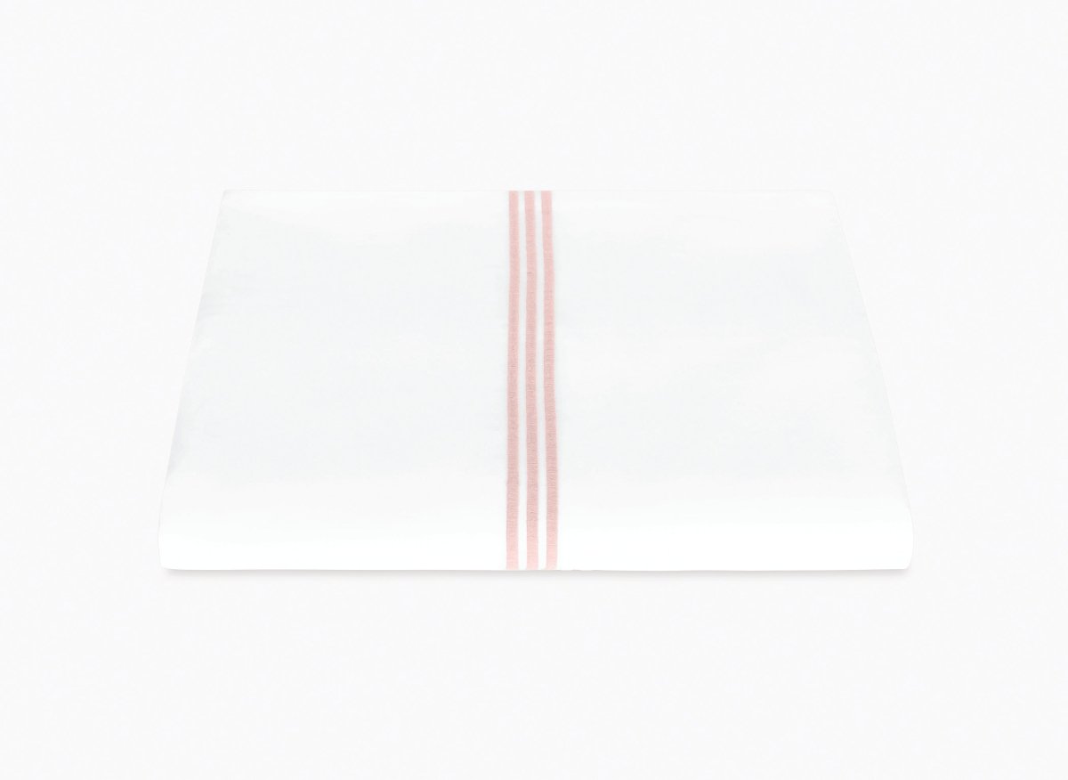 Matouk Bel Tempo Full/Queen Duvet Cover 90 x 96, 3" flange Blush