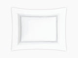 Matouk Bel Tempo King Sham 21 x 36, 3" flange Silver
