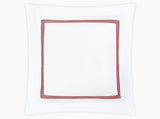 Matouk Bel Tempo Euro Sham 27 x 27, 3" flange Red