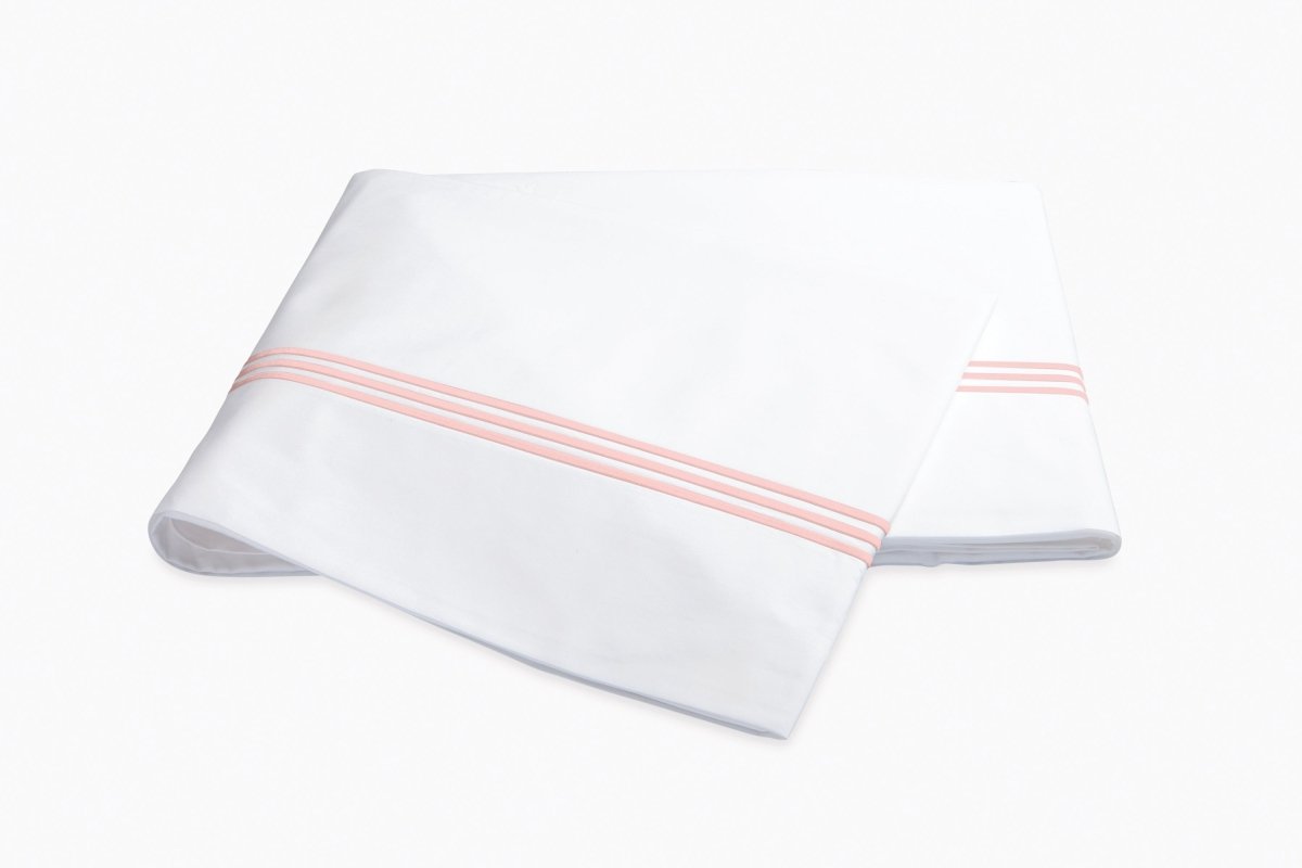 Matouk Bel Tempo Full/Queen Flat 96 x 112 Blush