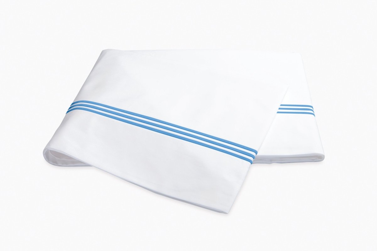 Matouk Bel Tempo Full/Queen Flat 96 x 112 Ocean