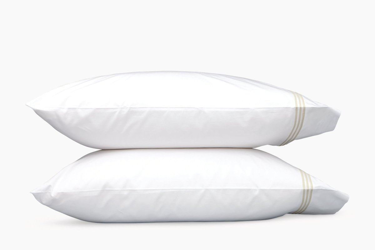 Matouk Bel Tempo King Case - Pair 21 x 40 Almond