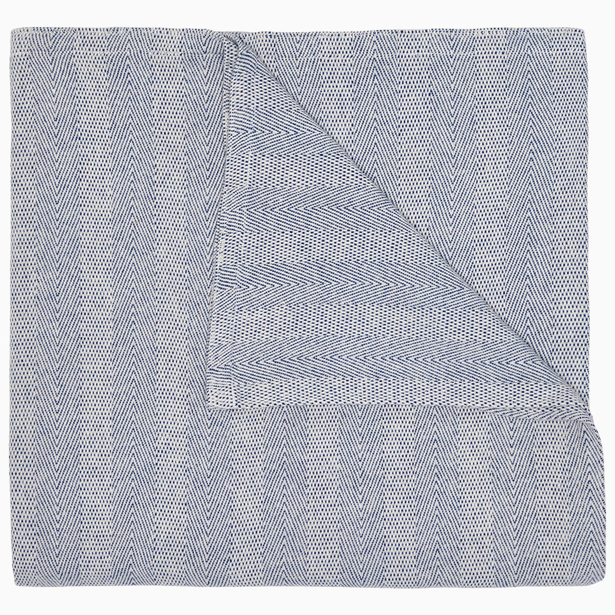 Lavanya Indigo Blanket by John Robshaw at Fig Linens and Home - 2