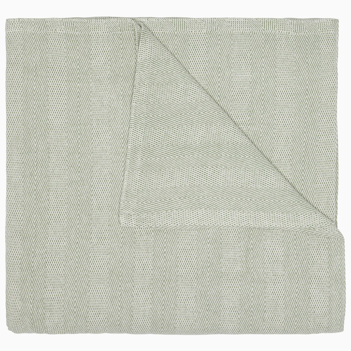 Lavanya Sage Blanket by John Robshaw at Fig Linens and Home - 1