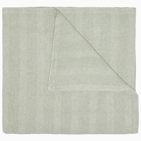 Lavanya Sage Blanket by John Robshaw at Fig Linens and Home - 1