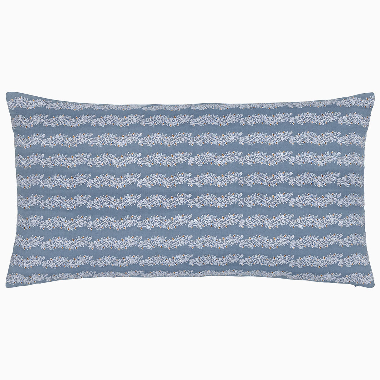 Omkar Slate Bolster by John Robshaw at Fig Linens and Home - 1