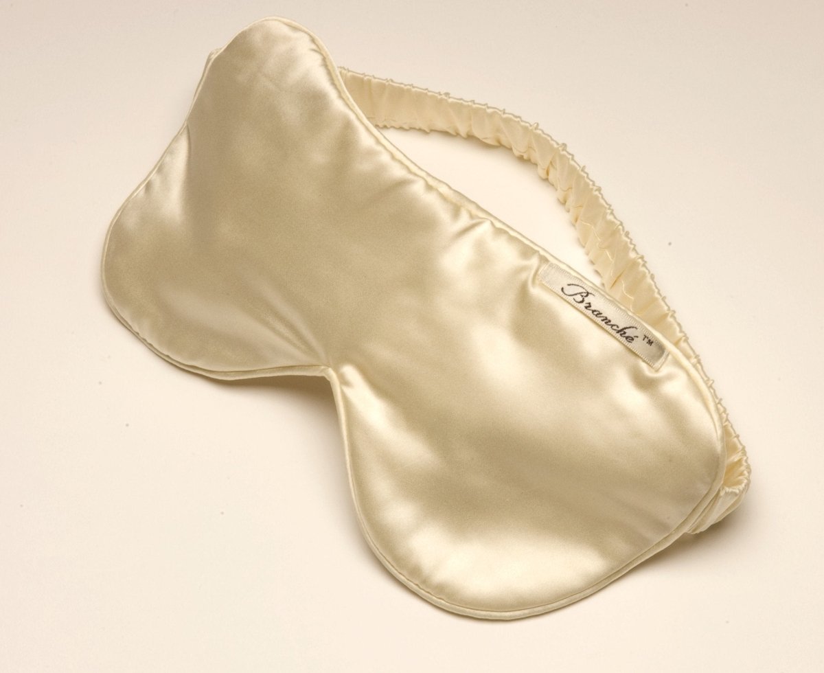 Branché Belle De Nuit Silk Eye Masks | Fig Linens ivory
