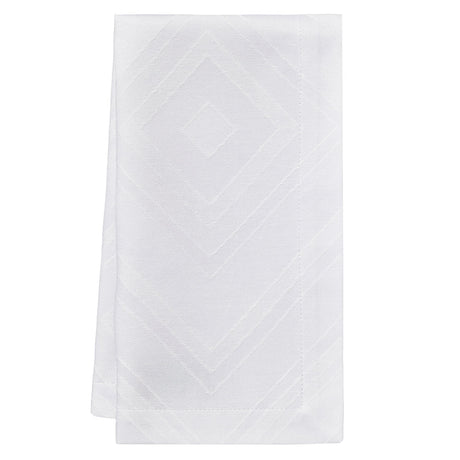 Brussels Patterned White Napkin | Mode Living at Fig Linens and Home