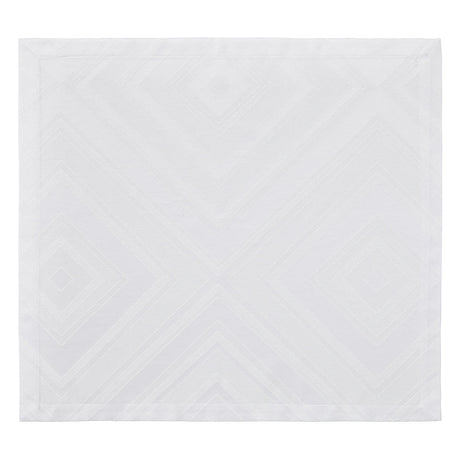 Brussels Patterned White Napkin Detail 4 | Mode Living at Fig Linens and Home