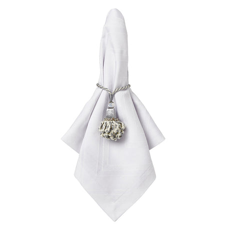 Brussels Solid White Napkin | Mode Living at Fig Linens and Home